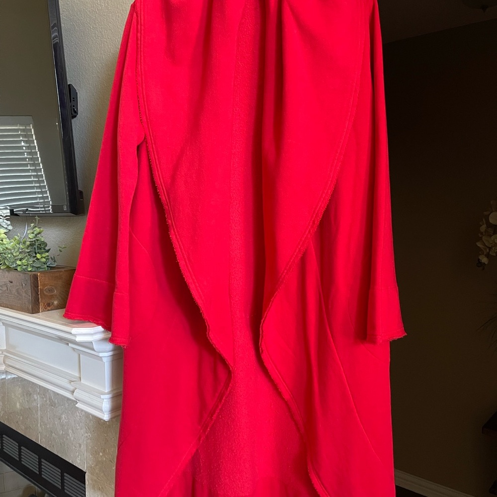 BRYN WALKER Bamboo Organic Cotton Fleece Didion Wrap Coat Duster jacket - Picture 12 of 12